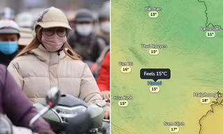 Nơi nào ở miền Bắc rét nhất do không khí lạnh đầu năm? Hà Nội rét bao nhiêu độ?