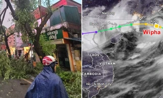 Cơn dông chiều thứ Bảy ở Hà Nội: Gió giật cấp mấy, có do hoàn lưu bão số 3?