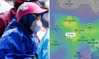 Hà Nội mưa trở lại từ hôm nào do ảnh hưởng của hoàn lưu bão số 13 Kalmaegi?