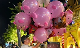 Nhọc nhằn mưu sinh dưới ánh đèn lễ hội