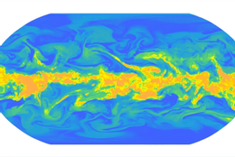 Hình minh họa do AI dự báo thời tiết của Google tạo ra. Ảnh: Google