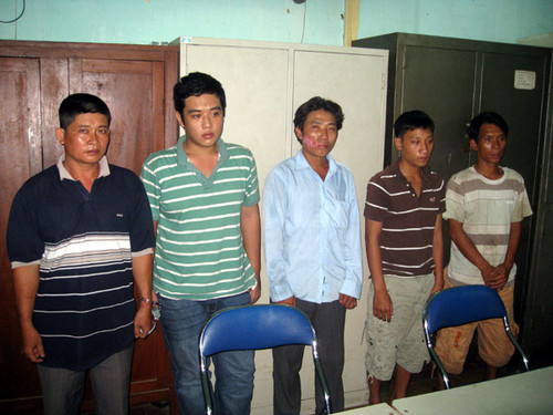 Những đối tượng của đường dây trộm cắp xe gian - Ảnh: T.H.V Những đối tượng của đường dây trộm cắp xe gian - Ảnh: T.H.V