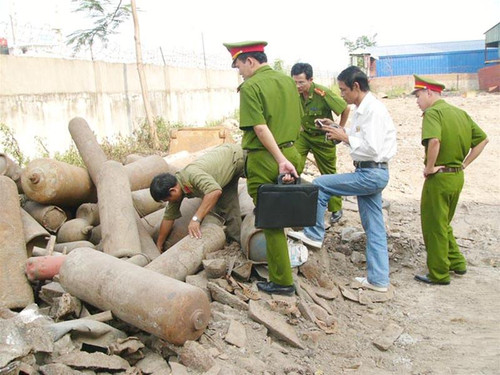 “Hầm” vũ khí phát hiện được