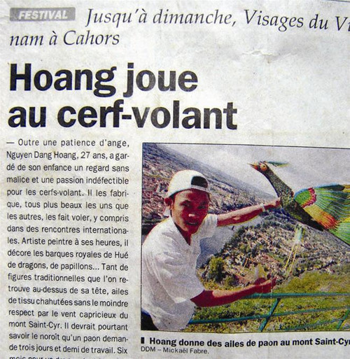Nghệ nhân trẻ nhất Huế được giới thiệu trên báo Pháp