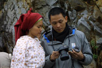 Vợ chồng Quang Hải - Hải Yến trong những ngày làm phim Chuyện của Pao Vợ chồng Quang Hải - Hải Yến trong những ngày làm phim Chuyện của Pao