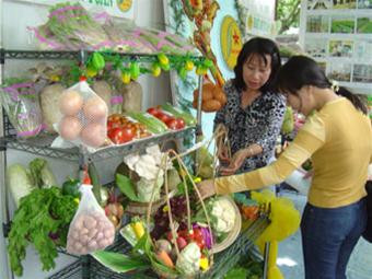 Một điểm bán rau an toàn. Ảnh chỉ mang tính minh họa Một điểm bán rau an toàn. Ảnh chỉ mang tính minh họa