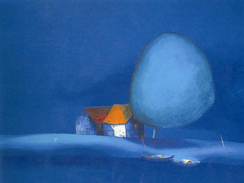 "Bến thuyền đêm" của Đào Hải Phong "Bến thuyền đêm" của Đào Hải Phong