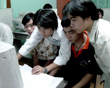 Sinh viên ngành Công nghệ Thông tin.