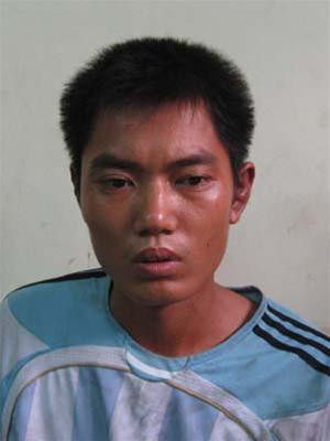 Đối tượng Thế Anh tại cơ quan CA