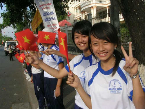 CĐV trường Đoàn Thị Điểm CĐV trường Đoàn Thị Điểm