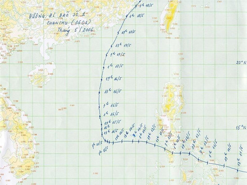 Đường đi của bão Chanchu