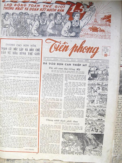 Báo Tiền phong năm 1954,