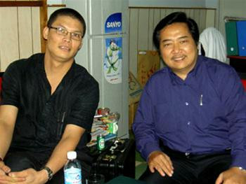 Đạo diễn Lê Quý Dương và đạo diễn Khánh Hoàng