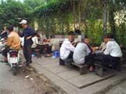 Quán nước- điểm đến mỗi tối của các con "ma đề" sinh viên.