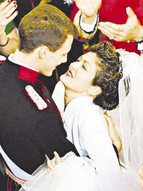 Vợ chồng Joachim - Văn Nhã Lệ trong ngày kết hôn năm 1995