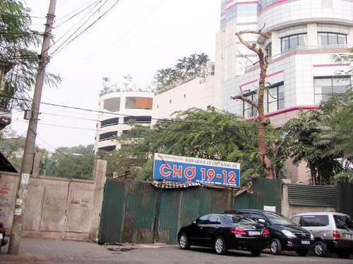 Trong quy hoạch chợ 19-12 đã có một con đường