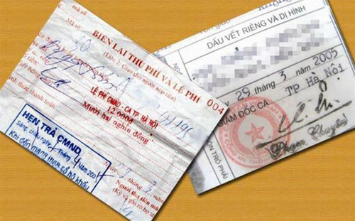 Giấy hẹn trả ngày 7/4, còn CMND cấp ngày 29/3 (và trả ngay trong ngày)