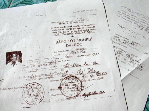 Văn bằng của 2 vợ chồng “thầy” Hưng đều bất hợp pháp