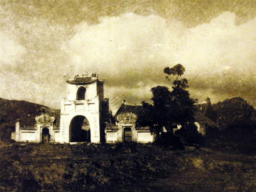 Ảnh Đền thờ Lý Thường Kiệt (Hà Trung, Thanh Hóa) được trưng bày tại Viện Bảo tàng lịch sử Việt Nam Ảnh: Phạm Yên