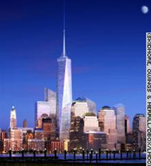 Trong đêm, Tháp Tự do sẽ phát sáng để tượng trưng cho Ngọn đuốc trên tay Nữ thần Tự do (mô hình)