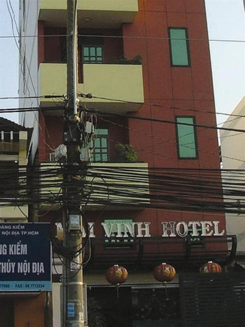 Khách sạn Mai Vinh, 597 – 599 đường Trần Xuân Soạn, phường Tân Hưng, quận 7, TP Hồ Chí Minh nơi bị cơ quan điều tra phát hiện như một “bãi đáp” quen thuộc của dân “bay đêm” - Ảnh: Nguyễn Thanh