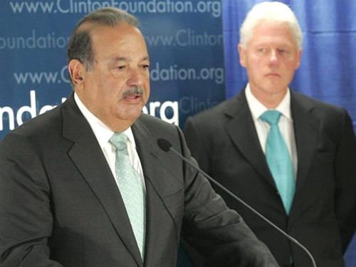 Carlos Slim và cựu Tổng thống Mỹ Bill Clinton