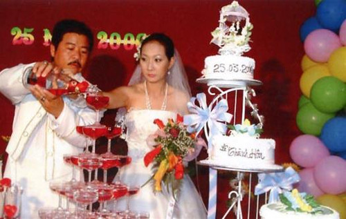 Cô dâu và chú rể trong đám cưới