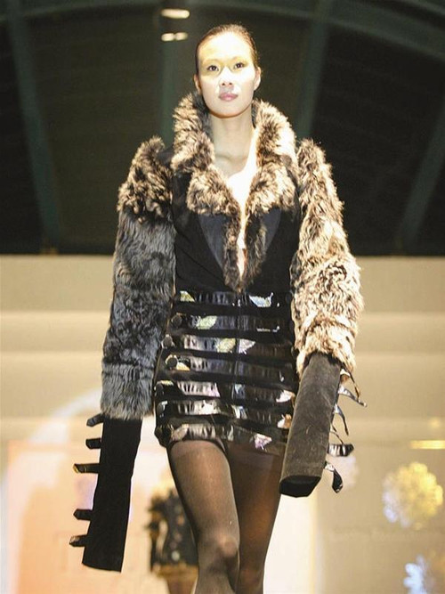 Ngọc Tâm trên sàn catwalk