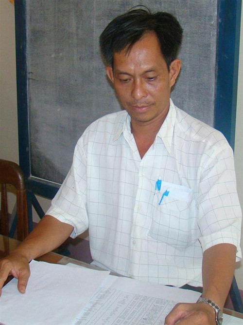 Thầy giáo Tạ Xuân Đĩnh. Anhr: PV Thầy giáo Tạ Xuân Đĩnh. Anhr: PV