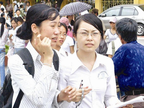 Những thí sinh không đỗ NV 1 ở khu vực phía Bắc sẽ có nhiều cơ hội trúng NV 2 tại các trường phía Nam Ảnh: Phạm Yên