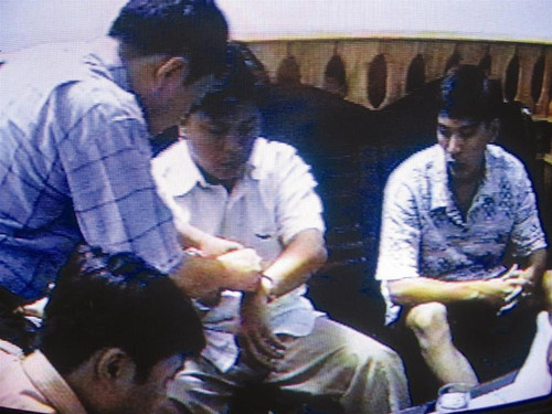 Bắt trùm lừa Nguyễn Đức Chi, một trong những vụ án phòng 6, C 15 tham gia. Ảnh: C.M