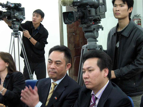 Các doanh nghiệp Việt Nam tại Đức tại buổi toạ đàm. Ảnh: Lan Anh