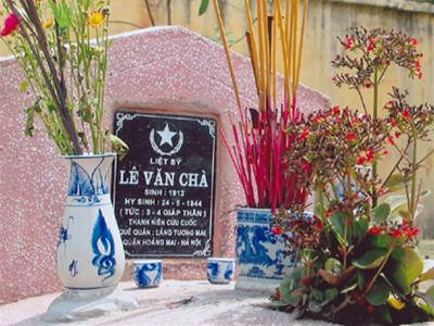 Mộ liệt sĩ Lê Văn Chà tại nghĩa trang liệt sĩ Ngọc Hồi - Hà Nội