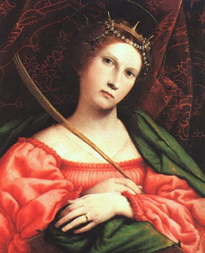 Bức Nữ thánh Catherine của họa sĩ Lorenzo Lotto