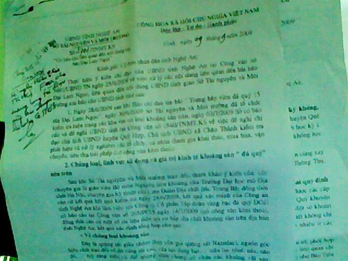 Văn bản số 2701 của Sở TN&MT Nghệ An - Ảnh: Q.L Văn bản số 2701 của Sở TN&MT Nghệ An - Ảnh: Q.L