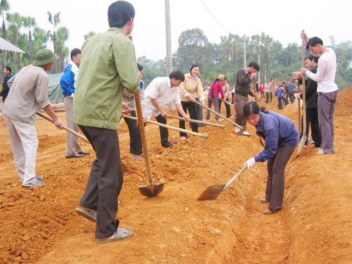 TNTN mở đường vào khu tái định cư ở thủy điện Na Hang (Tuyên Quang) Ảnh: P.H TNTN mở đường vào khu tái định cư ở thủy điện Na Hang (Tuyên Quang) Ảnh: P.H