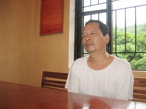 Bị can Sầm Đức Xương tại trại tạm giam