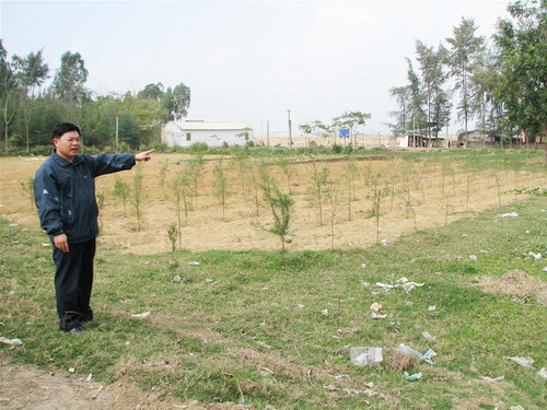 Mảnh đất từng làm lán nghỉ tạm cho đồng bào Miền Nam năm xưa - Ảnh: Hoàng Lam