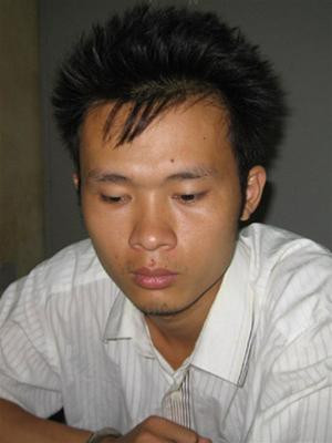 Đối tượng Tiến tại cơ quan CA.