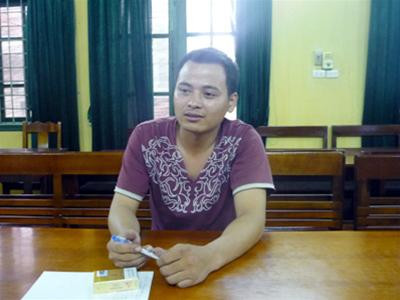 Nguyễn Khắc Cương tại cơ quan công an. Ảnh: MD Nguyễn Khắc Cương tại cơ quan công an. Ảnh: MD