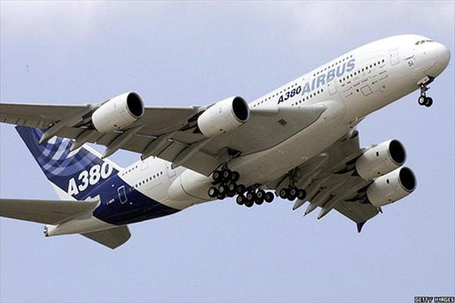 Chiếc Airbus A380 tại triển lãm hàng không Paris lần thứ 46