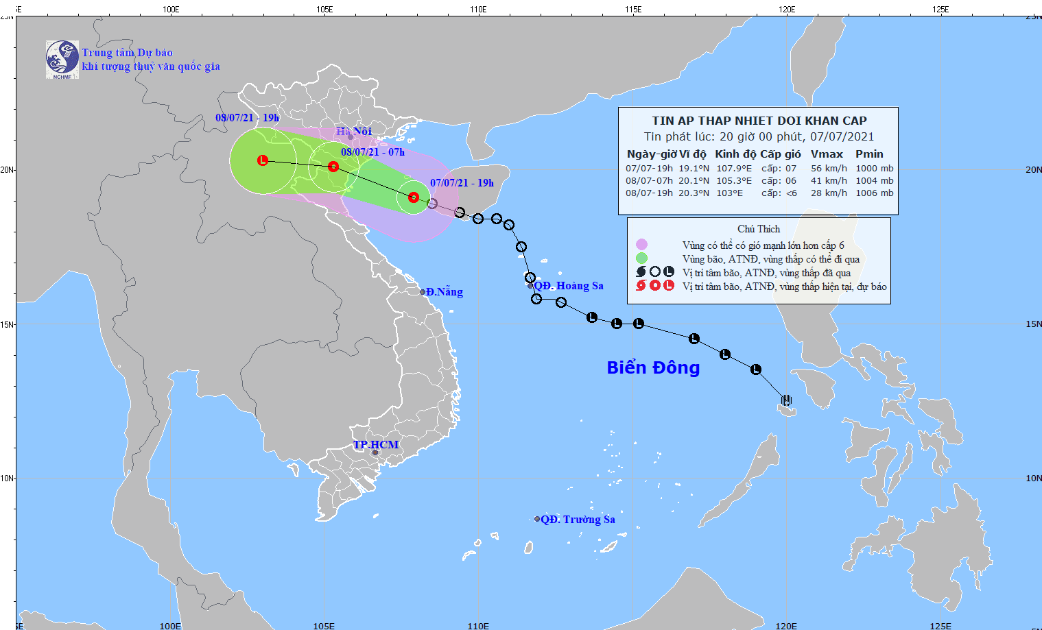Áp thấp nhiệt đới đổ bộ Thanh Hóa vào sáng mai, gió giật cấp 8