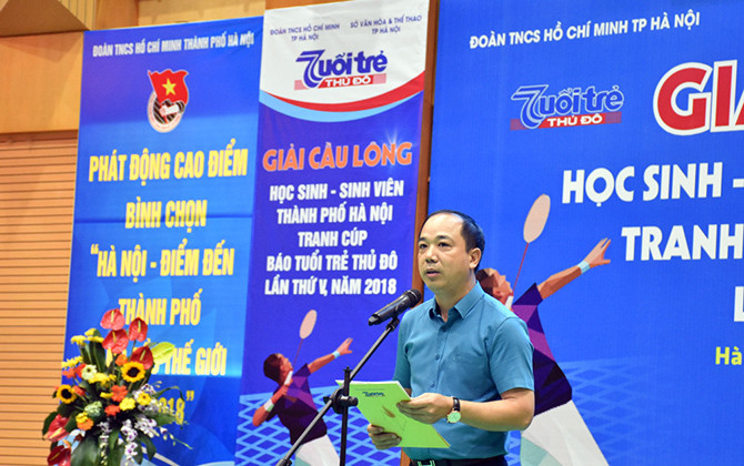Gần 1000 vận động viên sẽ tranh tài tại giải cầu lông cúp báo Tuổi trẻ Thủ đô lần thứ VI
