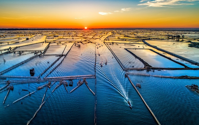 Du Xuân trên sóng nước đầm phá