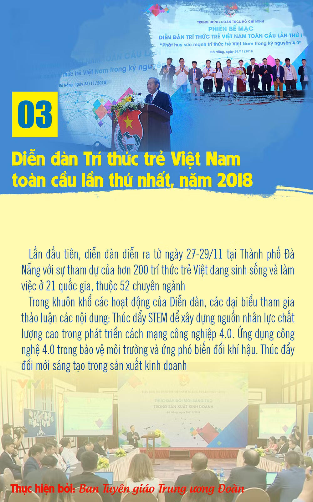 10 sự kiện, hoạt động tiêu biểu của tuổi trẻ Việt Nam năm 2018