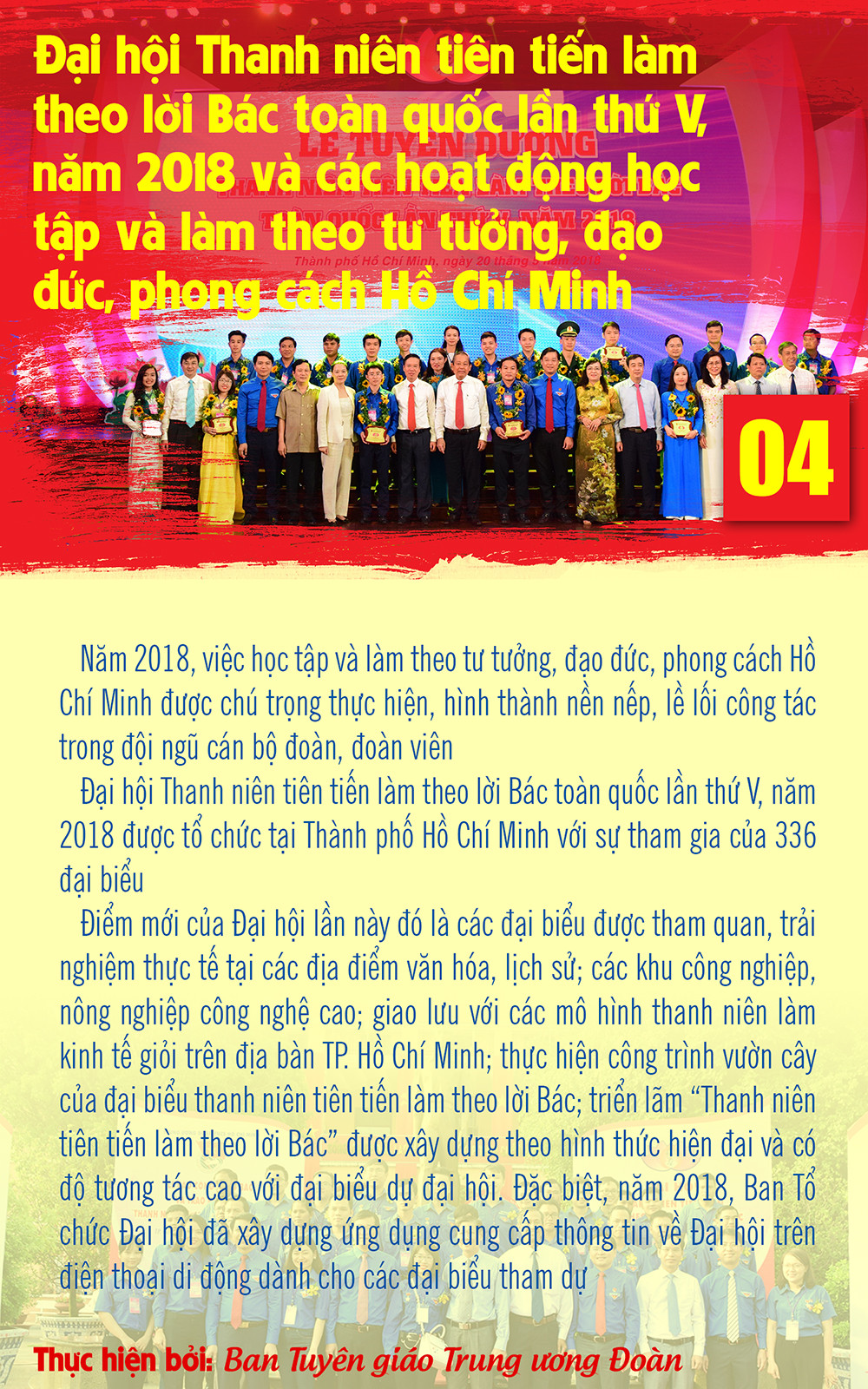 10 sự kiện, hoạt động tiêu biểu của tuổi trẻ Việt Nam năm 2018