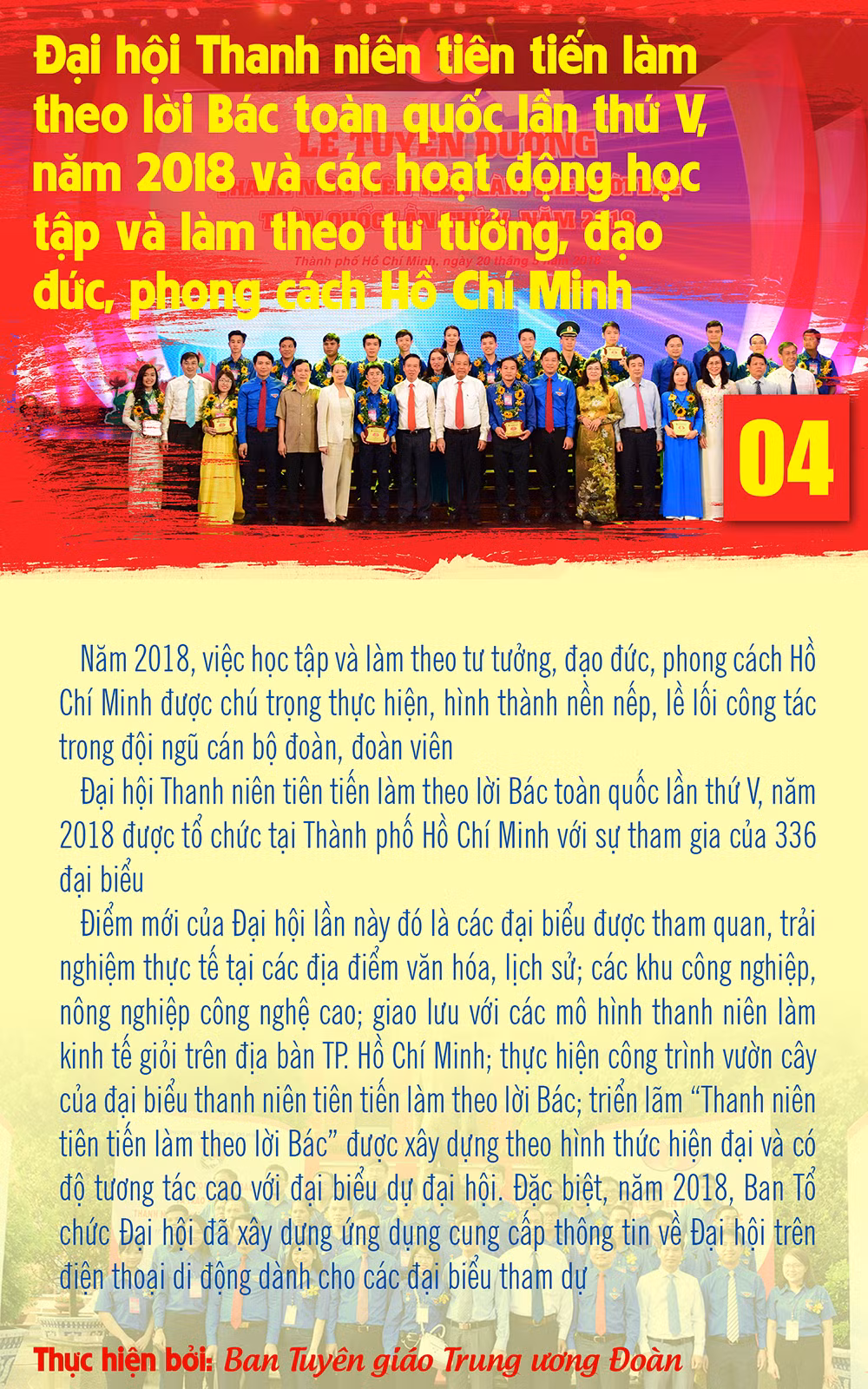 10 sự kiện, hoạt động tiêu biểu của tuổi trẻ Việt Nam năm 2018