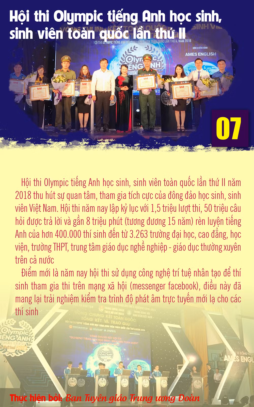 10 sự kiện, hoạt động tiêu biểu của tuổi trẻ Việt Nam năm 2018