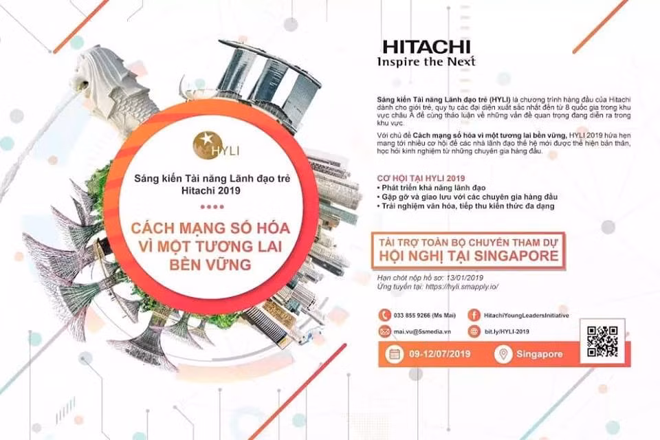 Chương trình “Sáng kiến tài năng lãnh đạo trẻ Hitachi 2019”