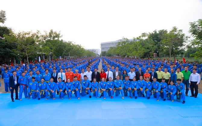 Võ đường Vovinam siêu khủng trong trường học